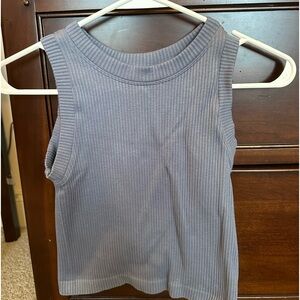 Aura Blue High Neck Tank